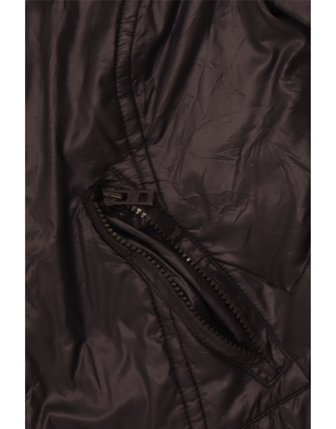 SUPERDRY Veste coupe-vent courte pour femme UK 12 Nylon noir moyen