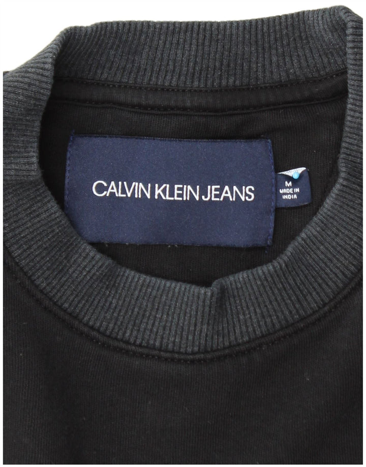 CALVIN KLEIN JEANS Pull Sweatshirt Homme Noir Moyen Coton