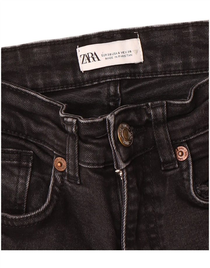 Zara Jean court bootcut pour femme EU 38 Small W28 L25 Noir