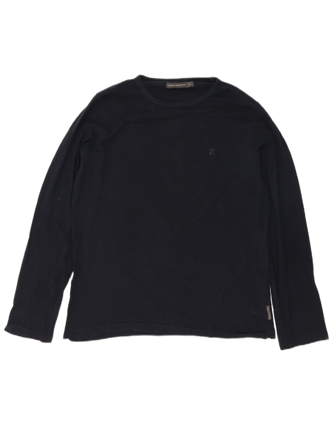 French Connection Haut Homme Manches Longues XL Bleu Marine Coton