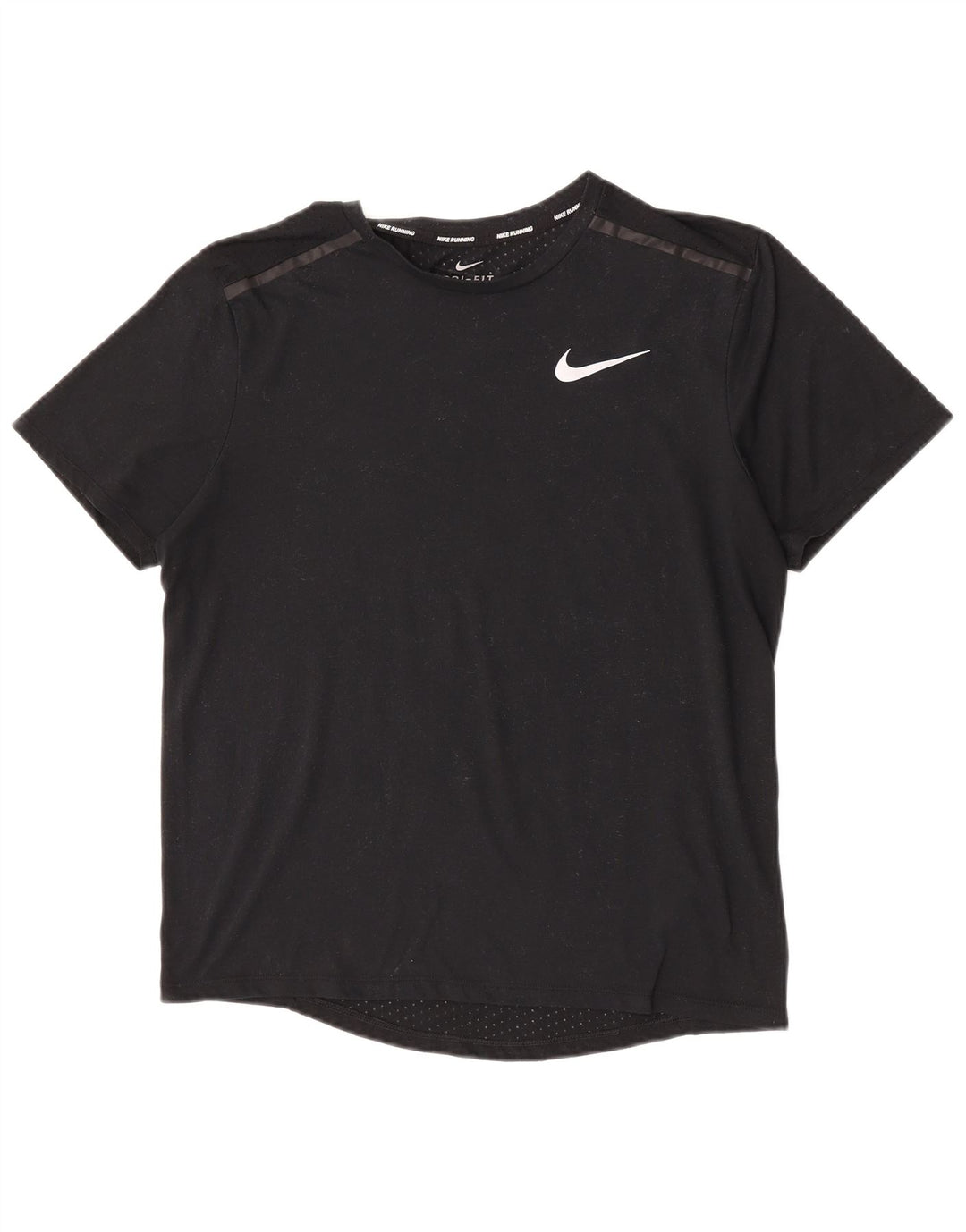 Nike Hommes Dri Fit T-Shirt Haut Noir Moyen Polyester