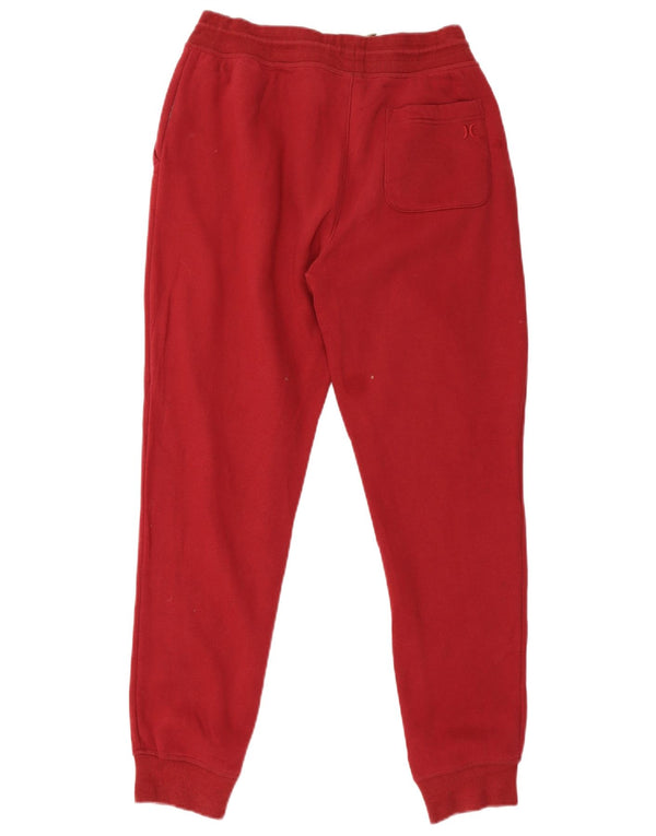 Pantalon De Survêtement Hurley Femme Joggers UK 12 Rouge Moyen Coton