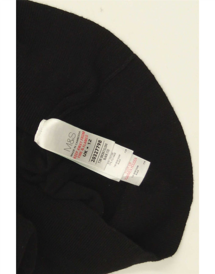 Marks & Spencer Pull Cardigan Femme UK 12 Medium Noir Viscose