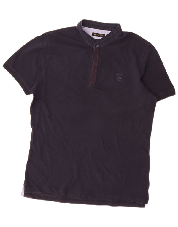 Massimo Dutti Polo Homme Grand Bleu Marine Coton