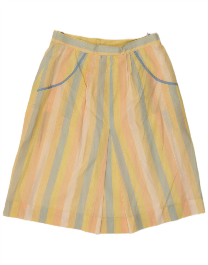 vintage Womens A-Line Jupe W32 Grande Rayure Multicolore