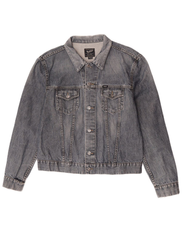 Gas Veste en jean pour homme UK 40 Large Bleu Coton