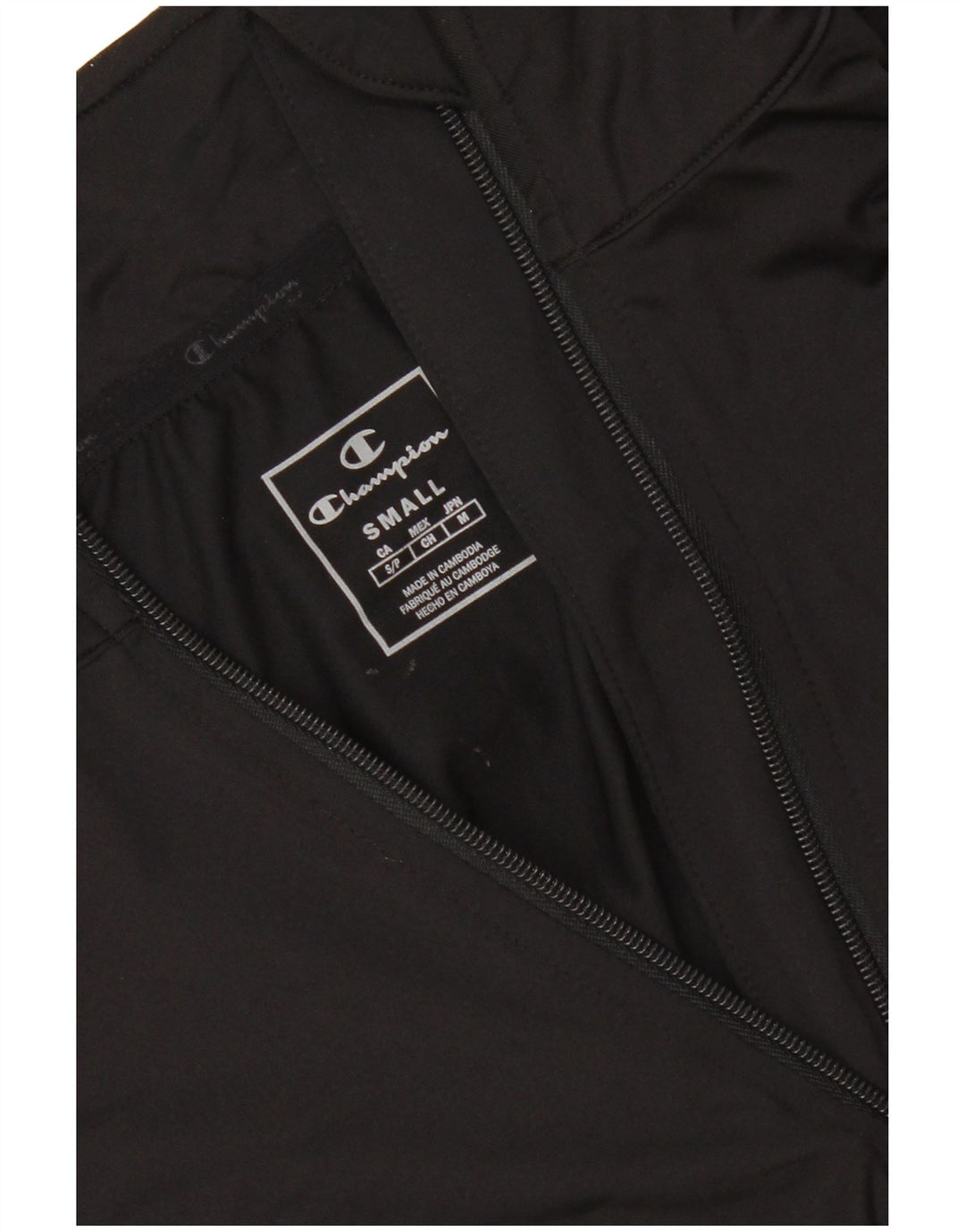 CHAMPION Haut de Survêtement Pull à Col Zippé pour Homme Petit Noir