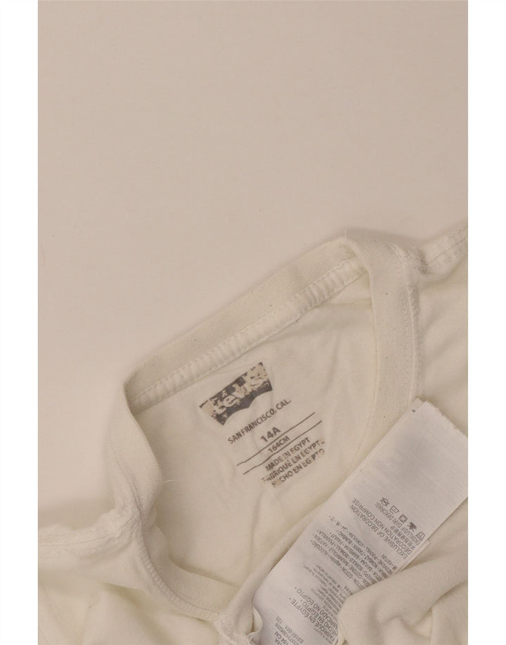 Levi's T-Shirt Graphique Garçon 13-14 ans Blanc Coton