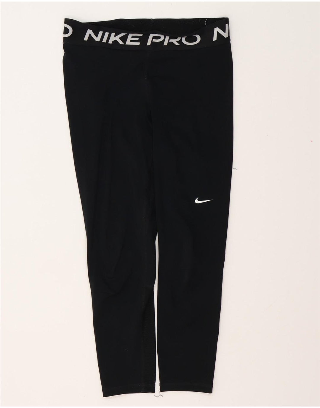 NIKE Legging graphique Dri Fit pour femme UK 12 Polyester noir moyen
