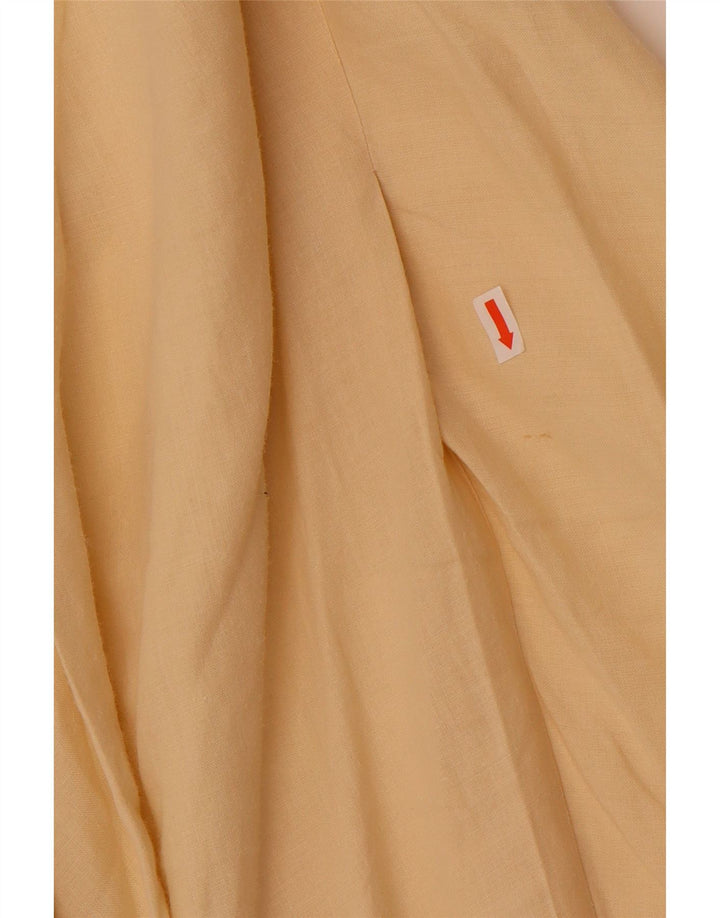 Benetton Jupe Trapèze W28 Jaune Moyen Femme