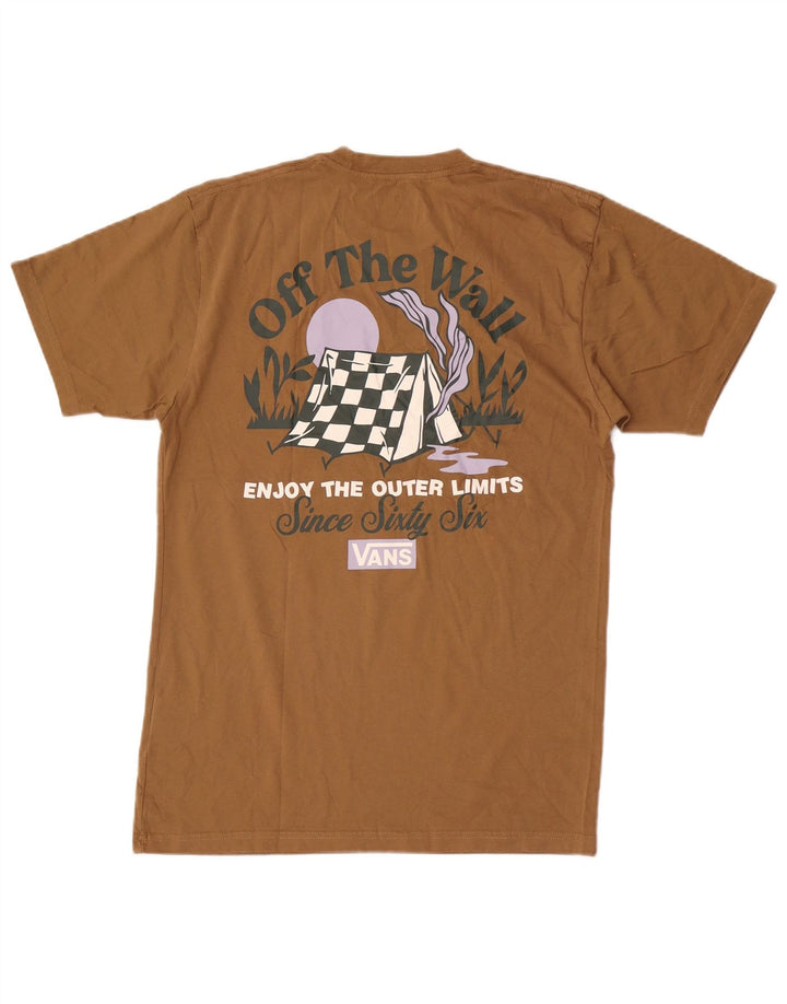 Vans T-shirt graphique coupe classique pour homme en coton beige moyen