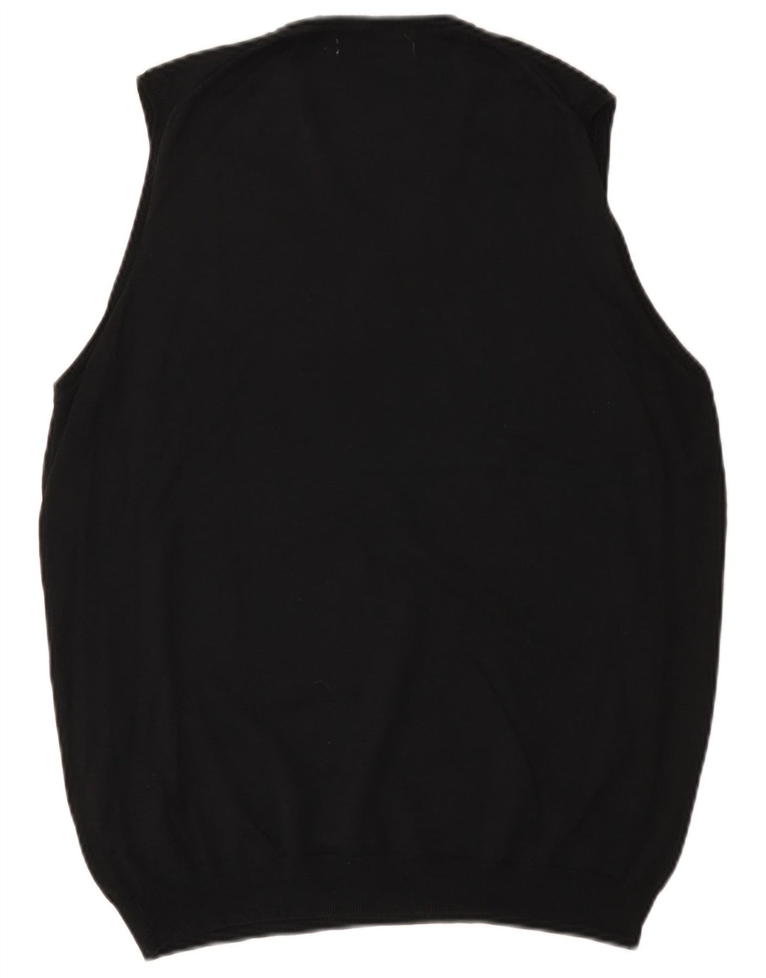 Zara Mens Basic Vest Débardeur Grand Coton Noir