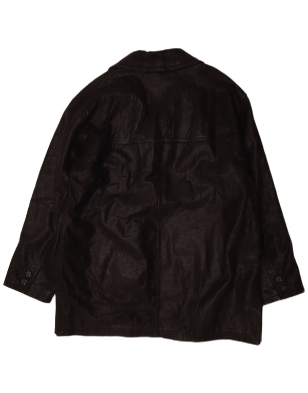 Brooklyn Veste en cuir pour homme UK 44 2XL Noir