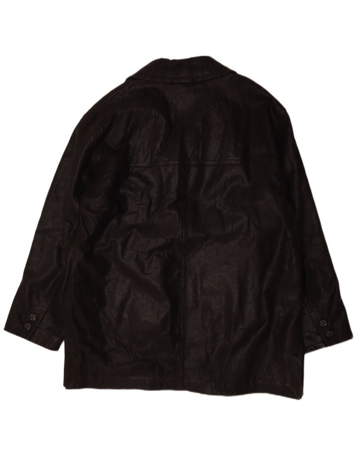Brooklyn Veste en cuir pour homme UK 44 2XL Noir