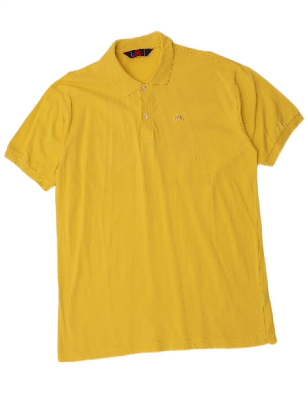 KAPPA Polo Homme 2XL Jaune Coton