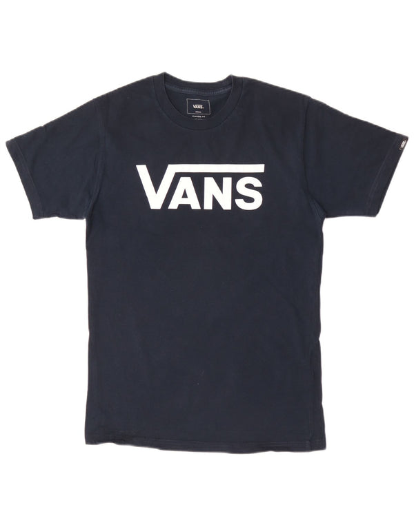 Vans T-shirt graphique coupe classique pour homme, petit, bleu marine, en coton