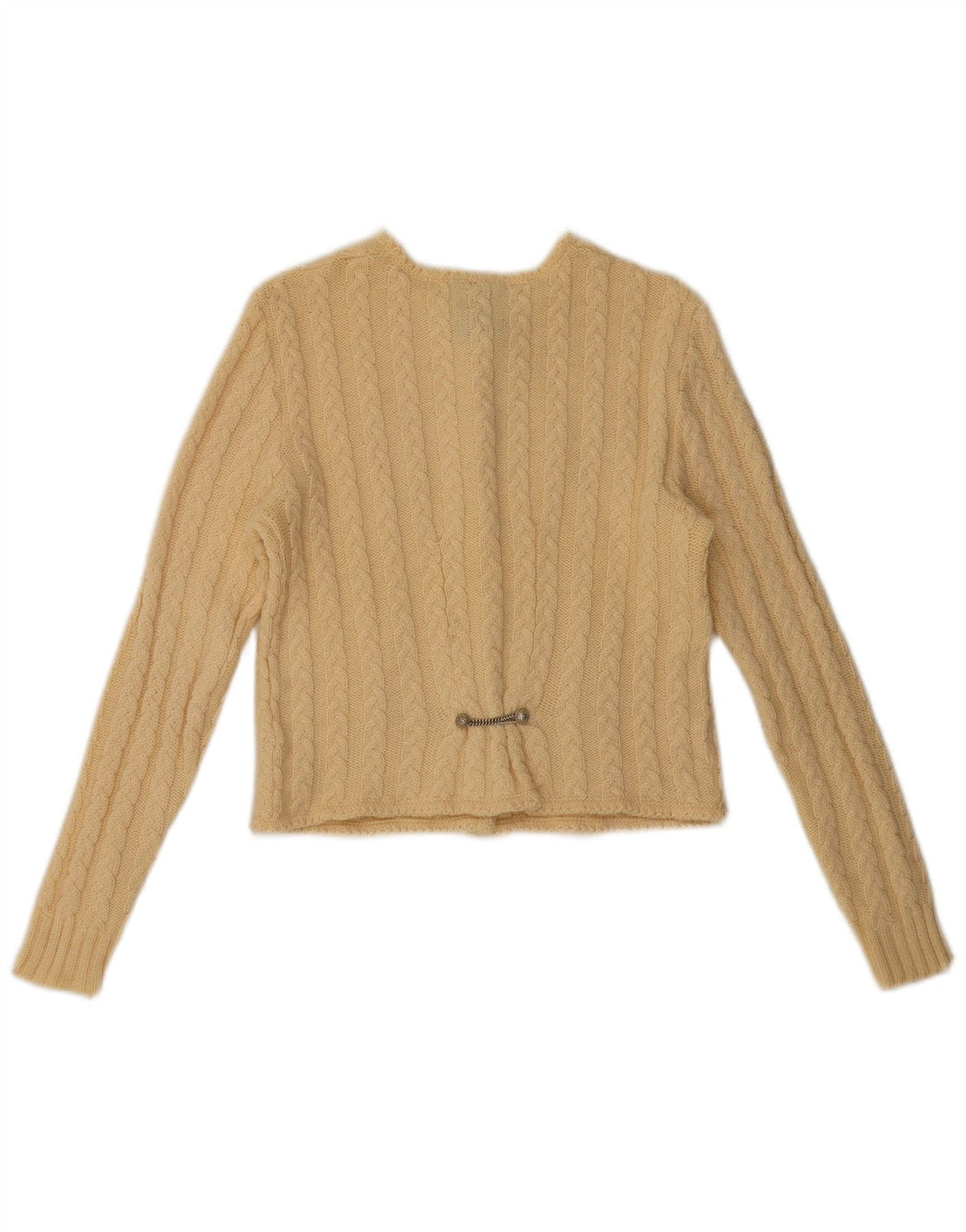 Arbep Pull Boléro Femme EU 40 Laine Jaune Moyen