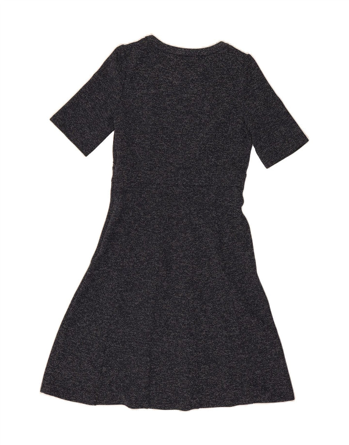 LAURA ASHLEY Womens Maxi Dress UK 10 Small Navy Blue Polyester Vintage Laura Ashley and Second-Hand Laura Ashley from Messina Hembry 