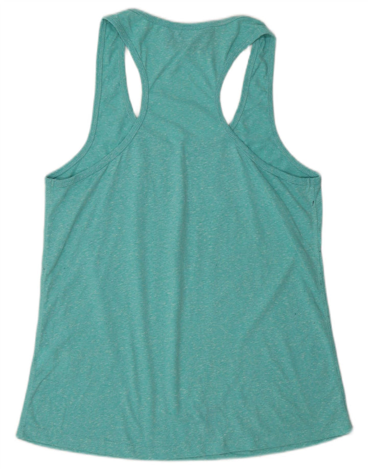 Superdry Débardeur Graphique Femme UK 14 Polyester Moucheté Turquoise Moyen