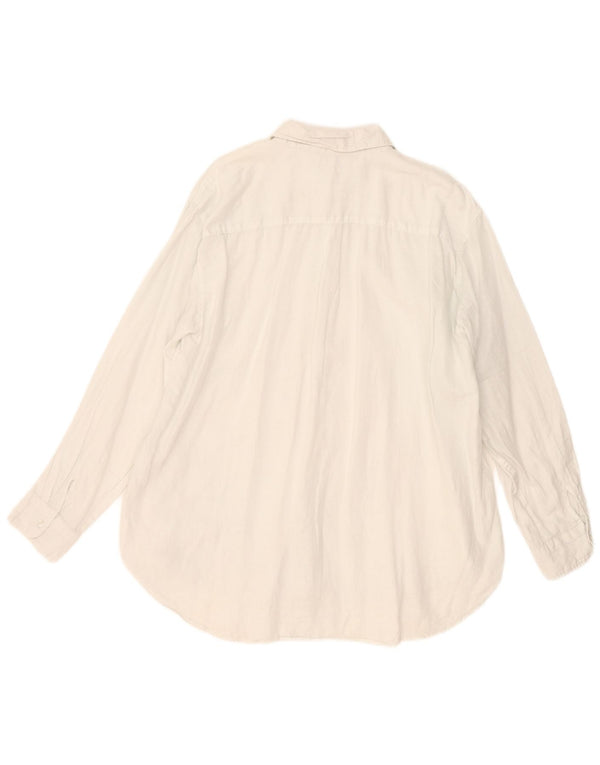 French Connection Chemise surdimensionnée pour femme UK 12 Blanc moyen