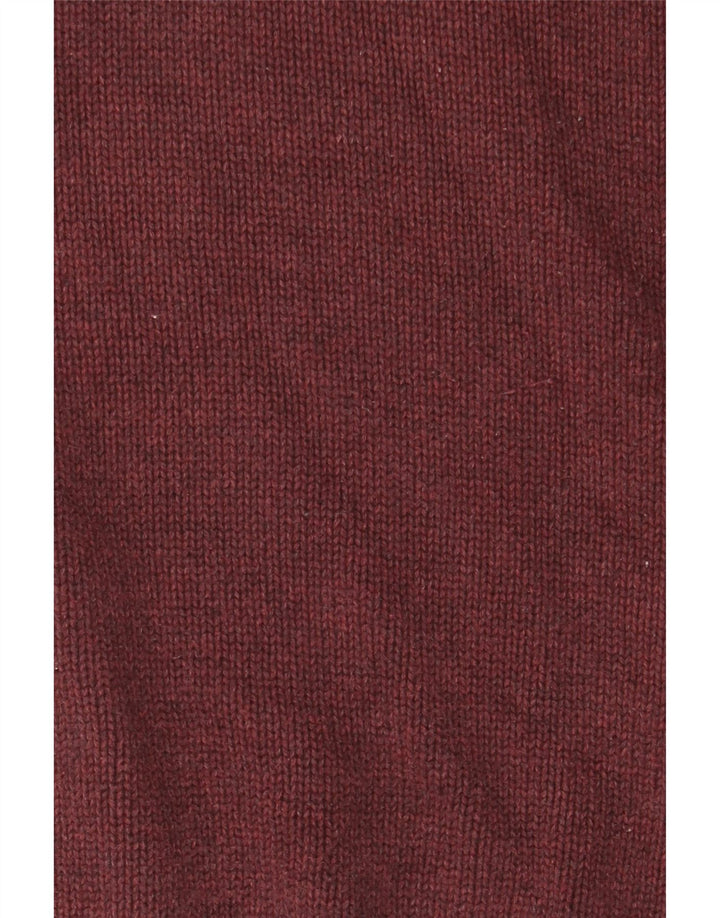 Marks & Spencer Pull à col châle pour homme en coton bordeaux moyen