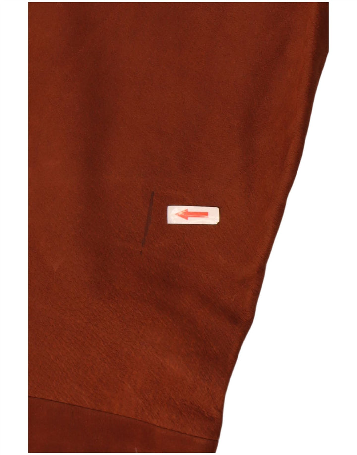 Pantalon en cuir homme vintage W33 L33 cuir marron