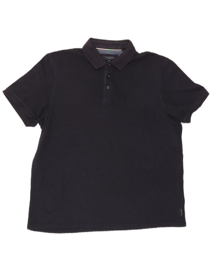 Ted Baker Polo Homme Taille 6 2XL Bleu Marine Coton