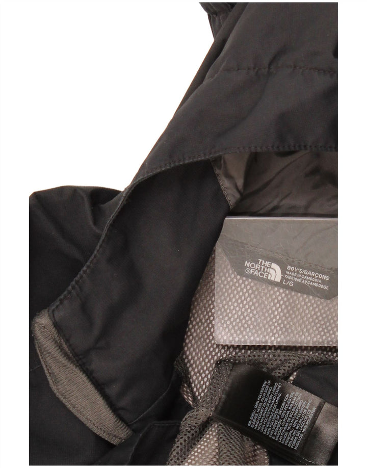 The North Face Veste de pluie à capuche pour garçons 11-12 ans Large Noir Polyester