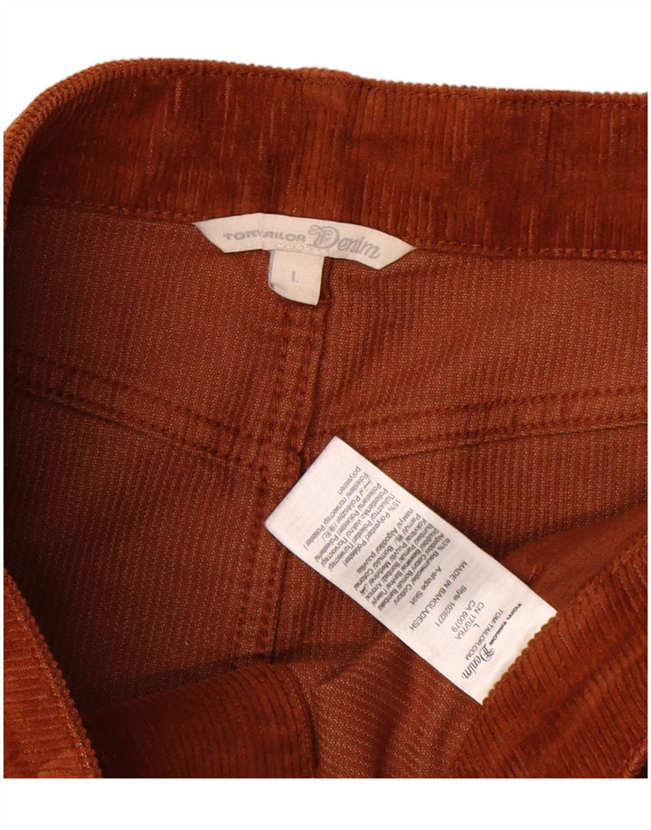 Tom Tailor Jupe en velours côtelé pour femme Large W32 Coton marron
