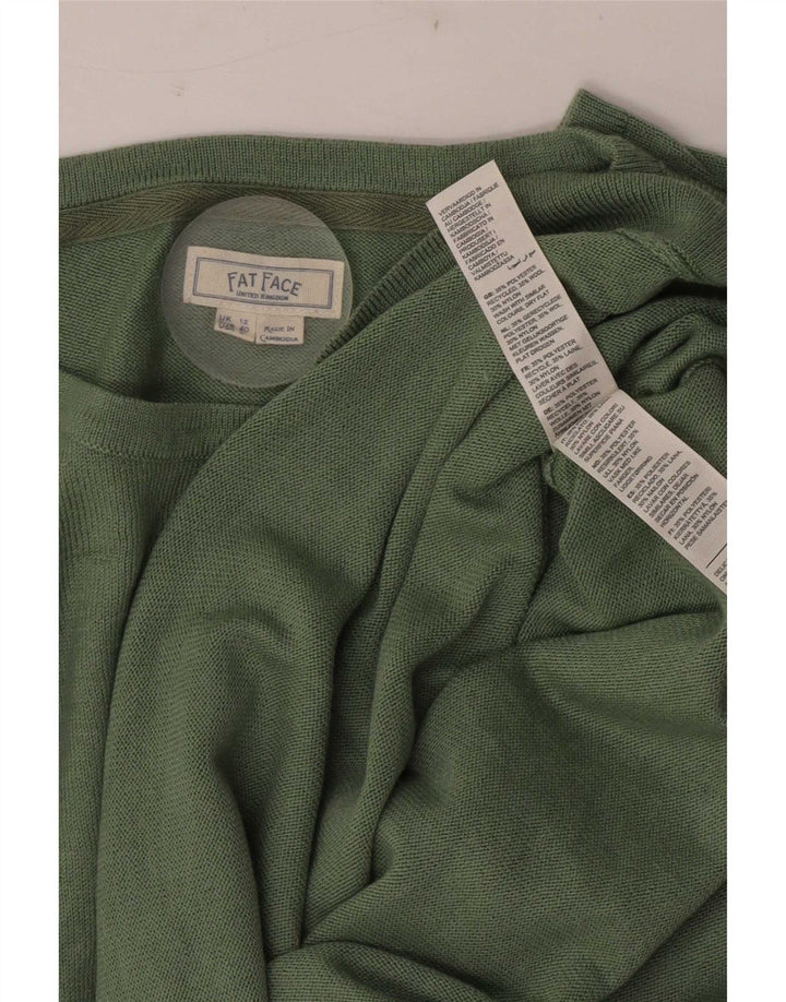 Fat Face Pull col bateau pour femme UK 12 Vert moyen Polyester