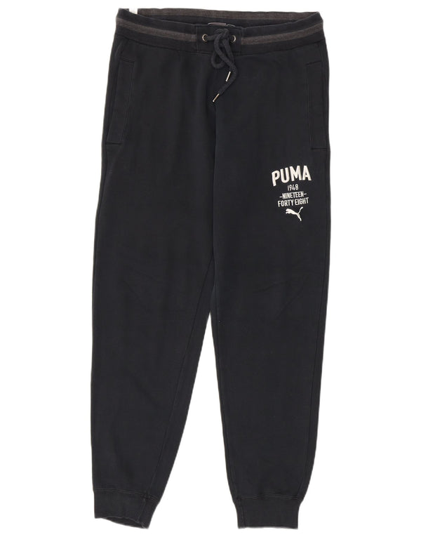Puma Pantalon de Survêtement Graphique Joggers Homme Bleu Marine Moyen Coton