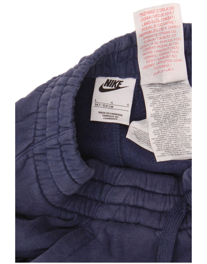 NIKE Pantalon de survêtement garçon Joggers 12-13 ans Large Bleu Marine Coton