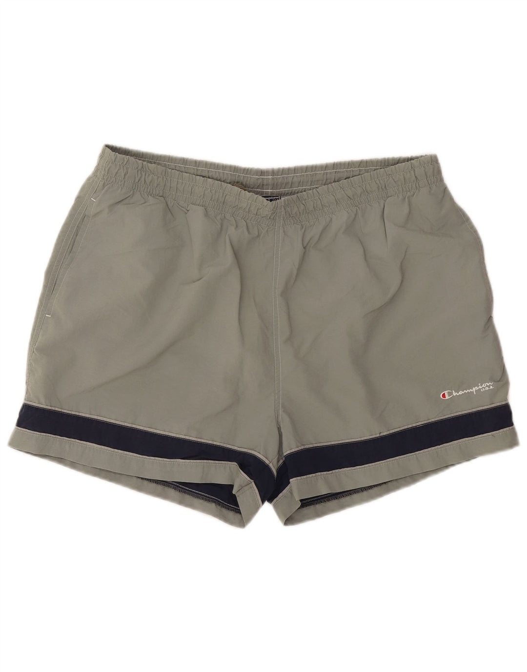 Champion Short de Bain Homme 2XL Gris Colorblock Polyamide