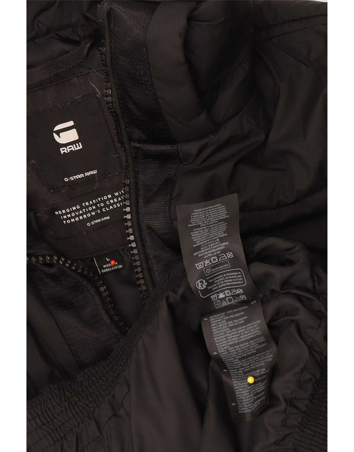 G-Star Veste matelassée pour femme UK 16 Large Noir Polyester