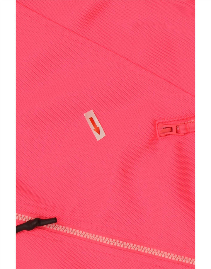 Zara Pull à capuche zippé surdimensionné pour femme UK 14 Polyester rose moyen