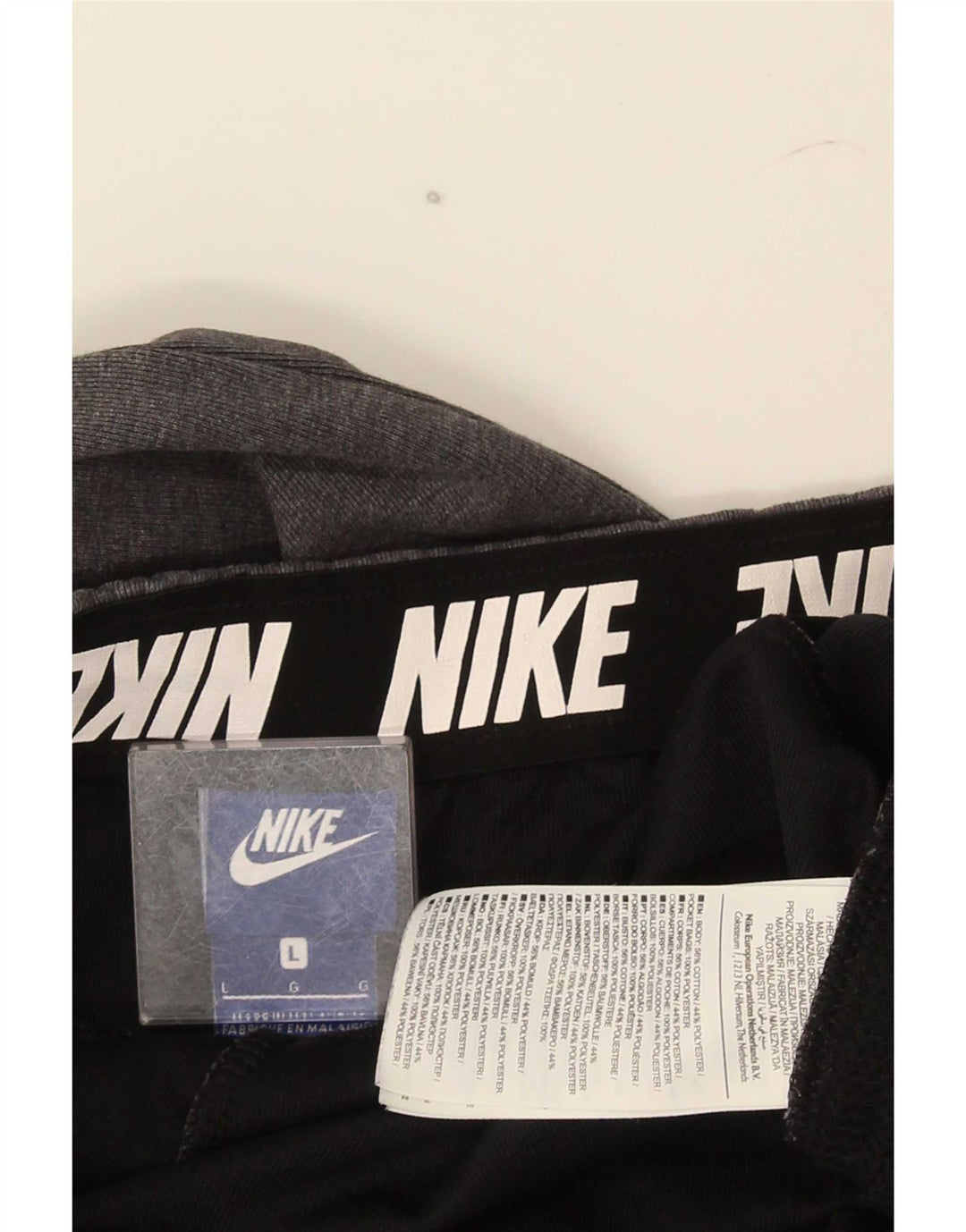 Nike Pantalon de survêtement pour homme en coton gris Taille L