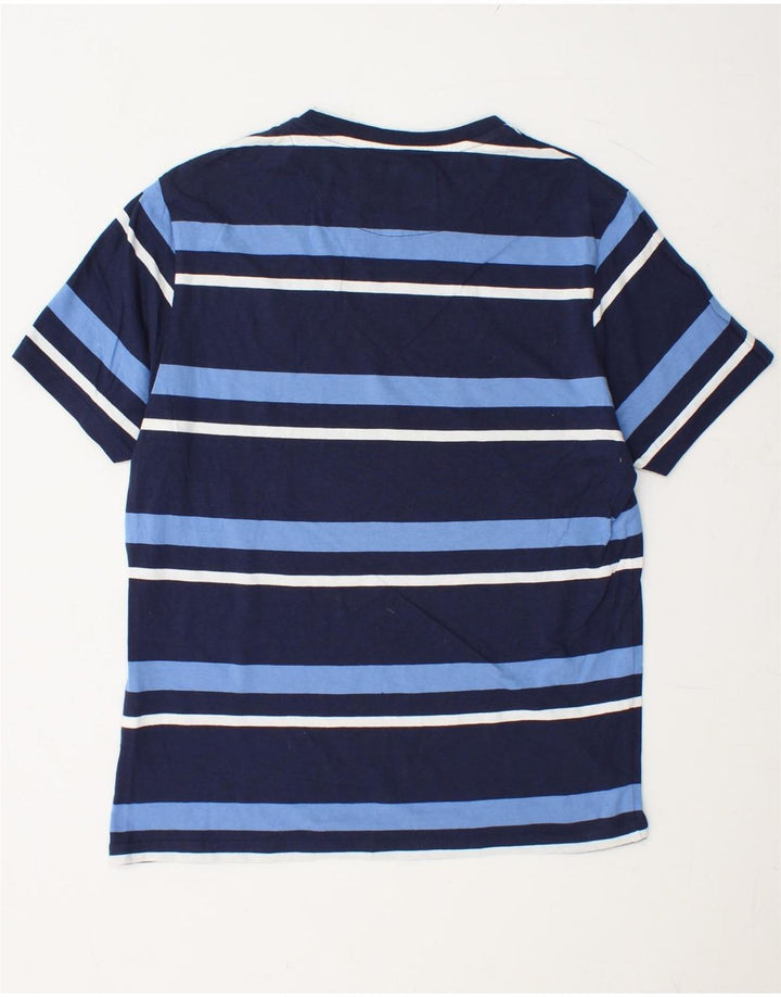 LYLE & SCOTT Haut T-Shirt Homme Bleu Marine Rayé Coton Moyen