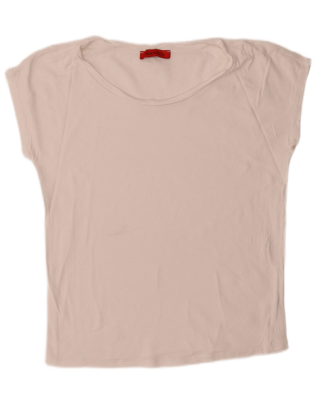Max & Co. T-shirt pour femme UK 14 Medium Blanc