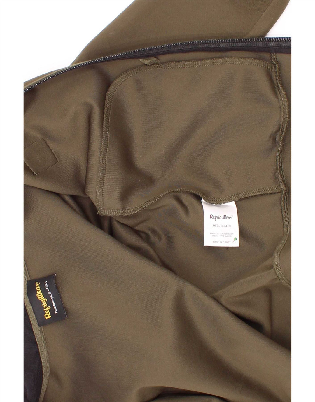 Refrigiwear Pull à capuche zippé pour garçon 7-8 ans Kaki Polyester