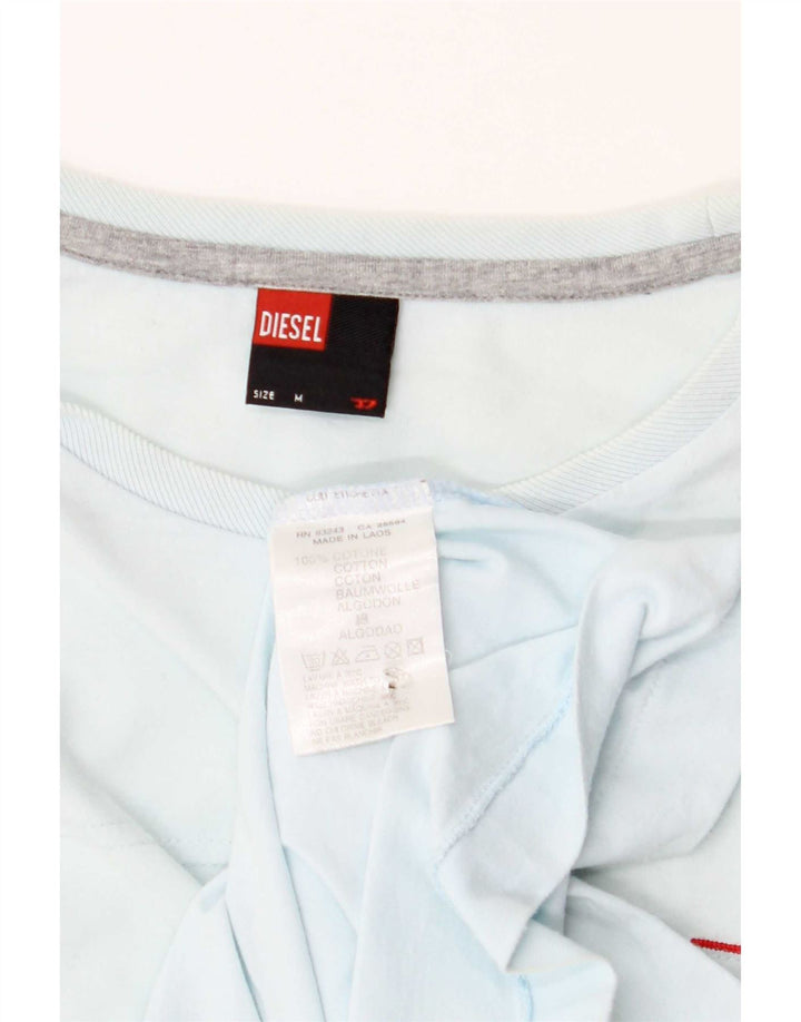 Diesel T-Shirt Homme Bleu Moyen Coton