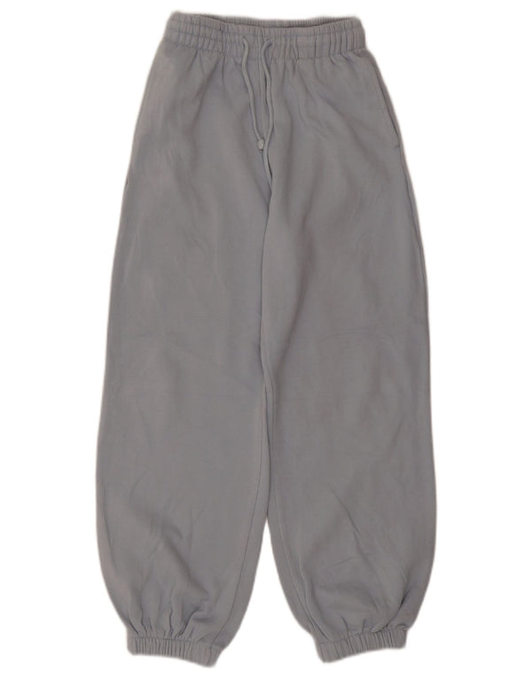 Zara Pantalon de survêtement pour femme Joggers UK 8 Small Bleu Coton