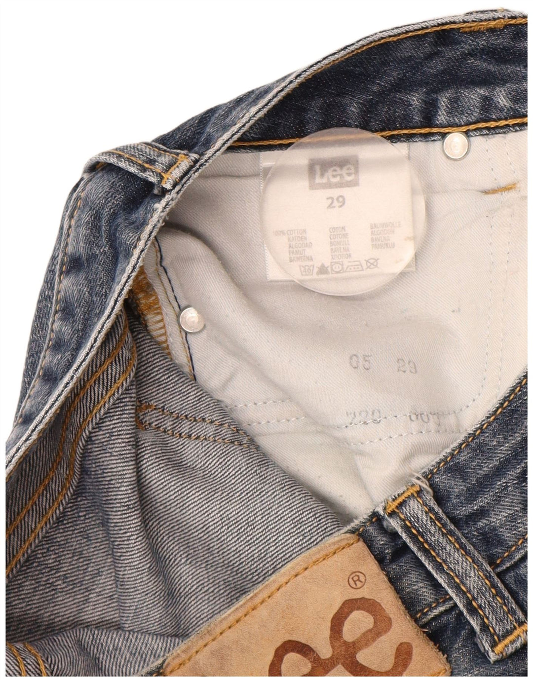 Lee Jean Droit Femme W29 L30 Bleu Coton