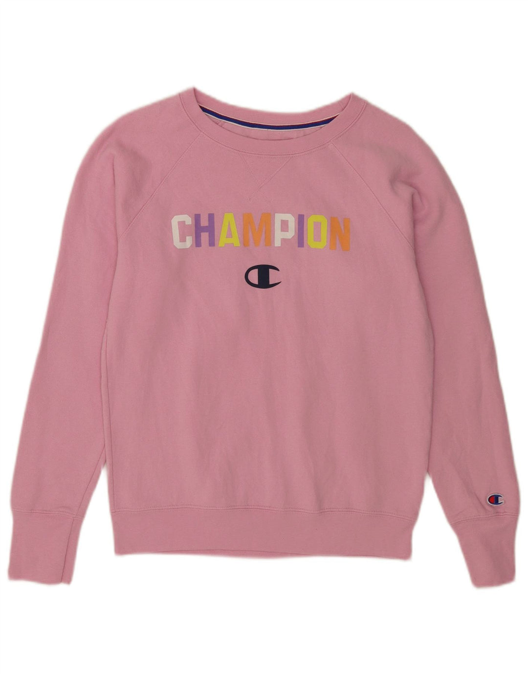Champion Sweat-shirt graphique pour femme UK 10 Petit Rose Polyester