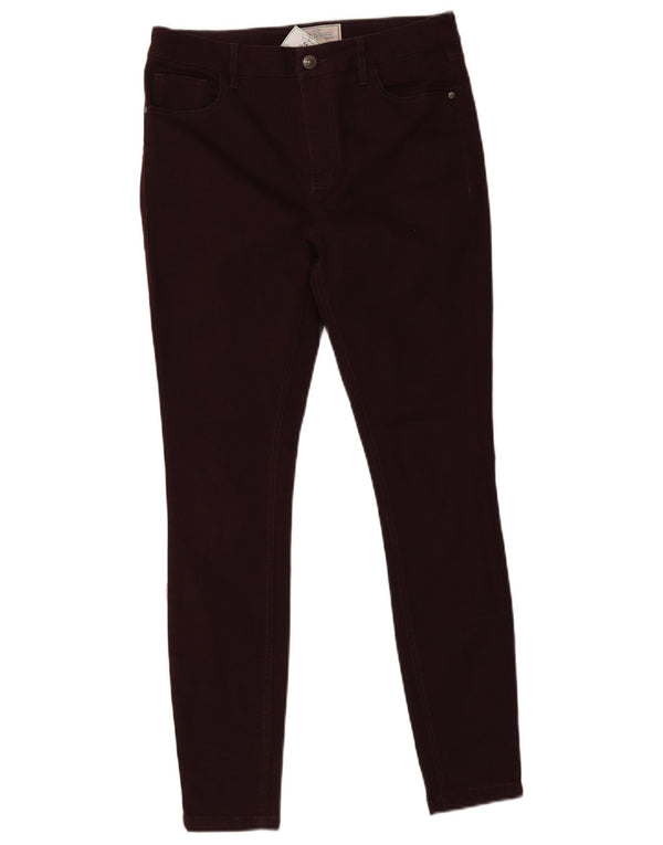 Fat Face Jean skinny pour femme UK 10 Small W28 L28 Coton bordeaux