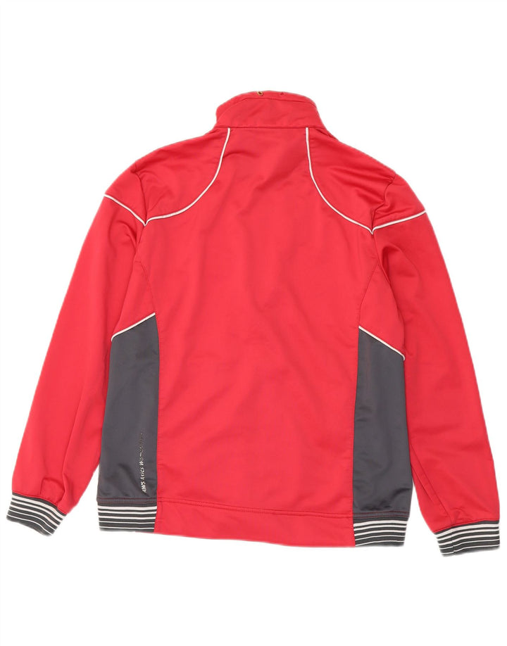 Asics Veste de survêtement pour femme UK 18 XL Rose Colorblock Polyester