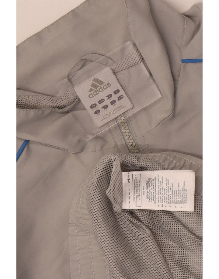 Adidas Veste de survêtement pour homme UK 42/44 Large Gris Polyester