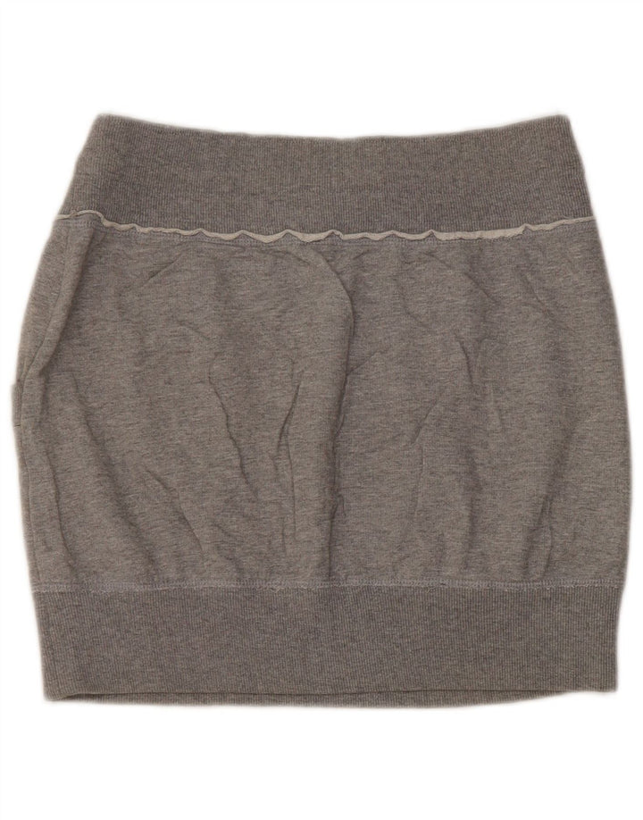 Benetton Mini Jupe W30 Femme Gris Moyen
