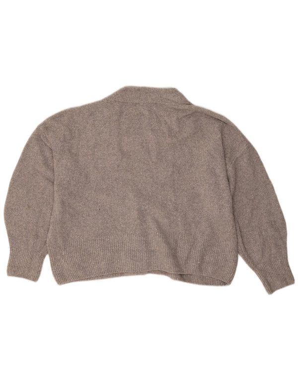 Marks & Spencer Cardigan court surdimensionné pour femme UK 18 XL Coton gris