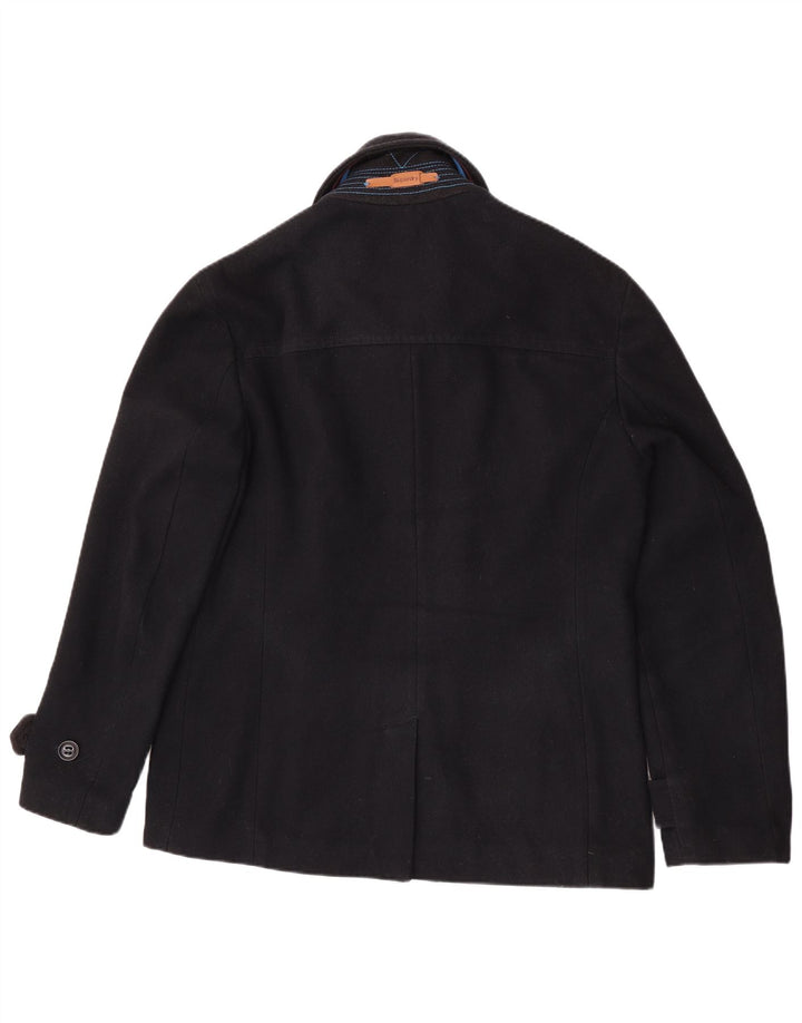 Superdry Caban Commodity Femme UK 20 2XL Bleu Marine Laine