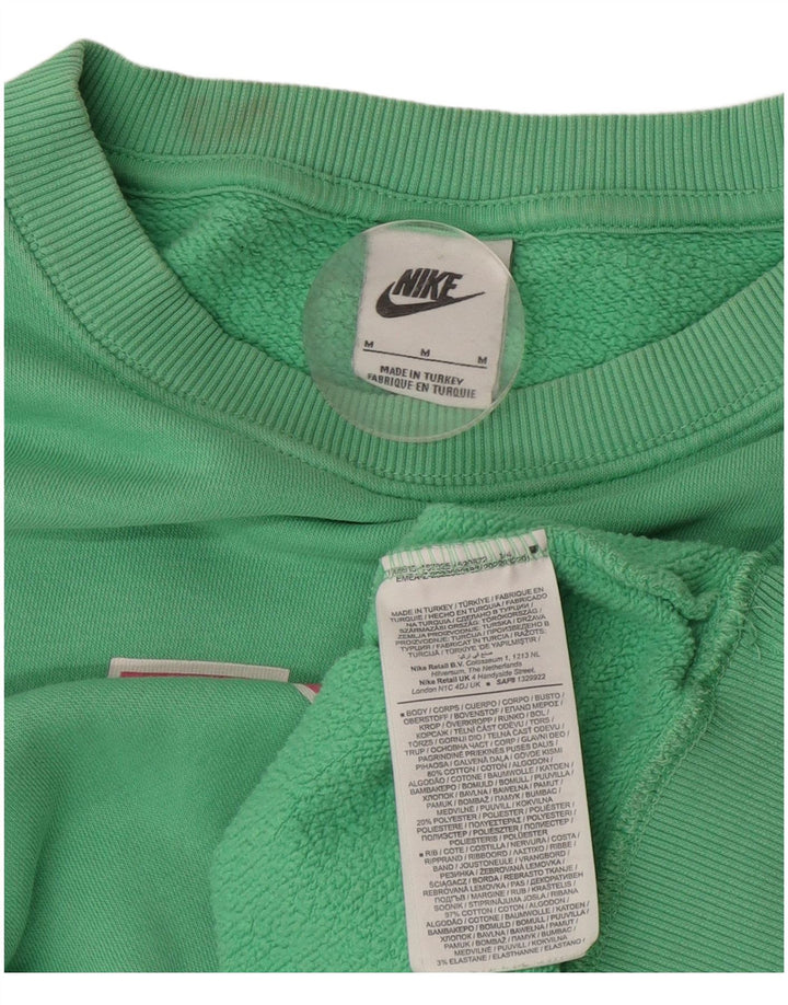 Survêtement complet surdimensionné graphique Nike pour femme UK 14 coton vert moyen